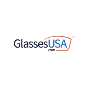 Glasses USA logo, get coupon code for save 10%